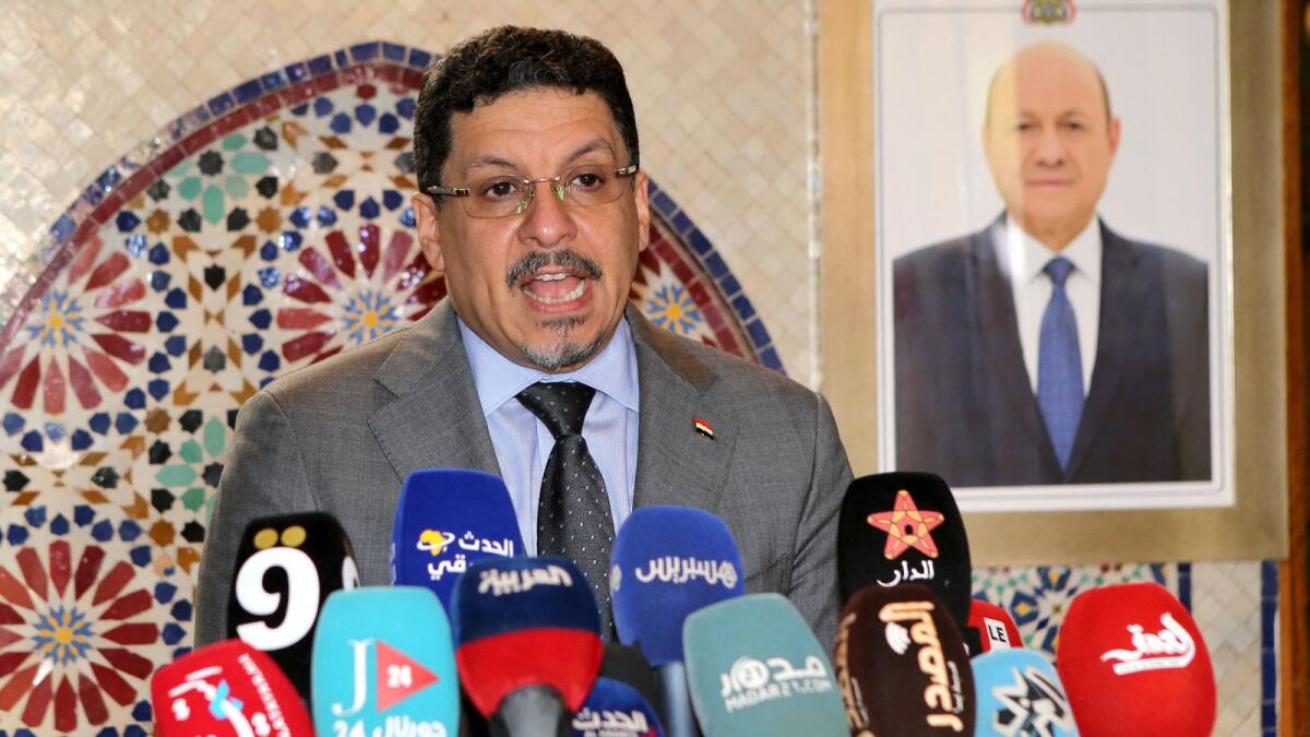 Foreign Minister Ahmed Awad bin Mubarak