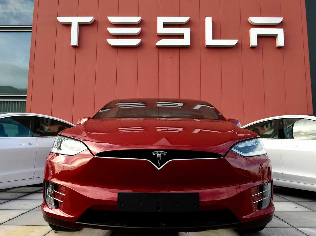 Showroom and service center for the US automotive and energy company Tesla in Amsterdam on October 23, 2019.